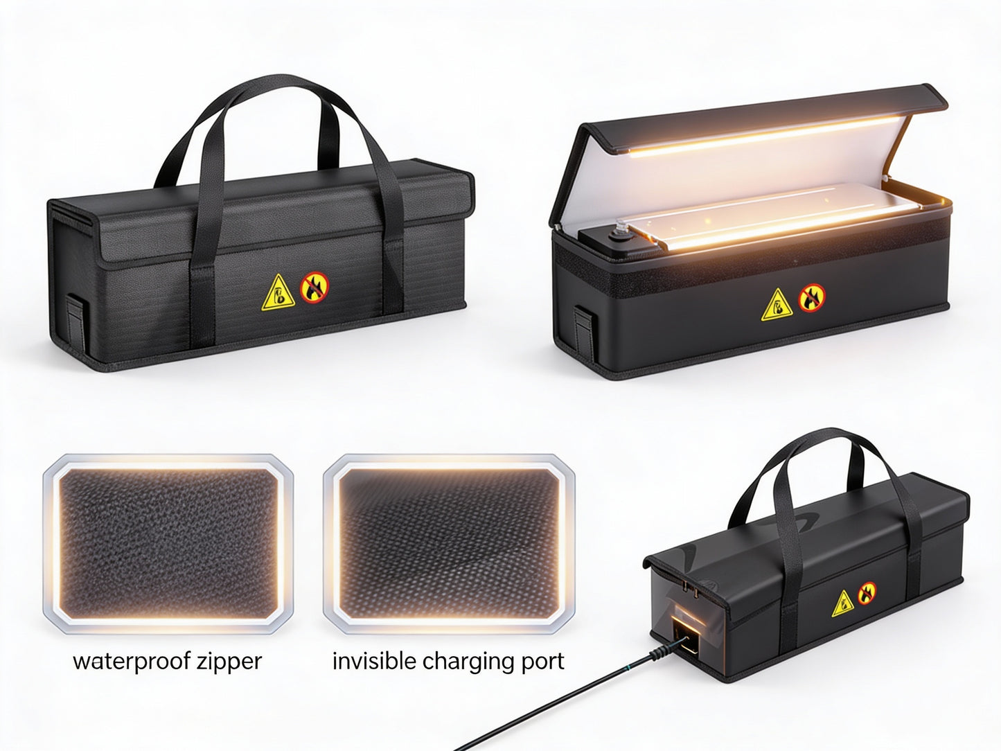 Fire-Resistant E-Bike Battery Bag